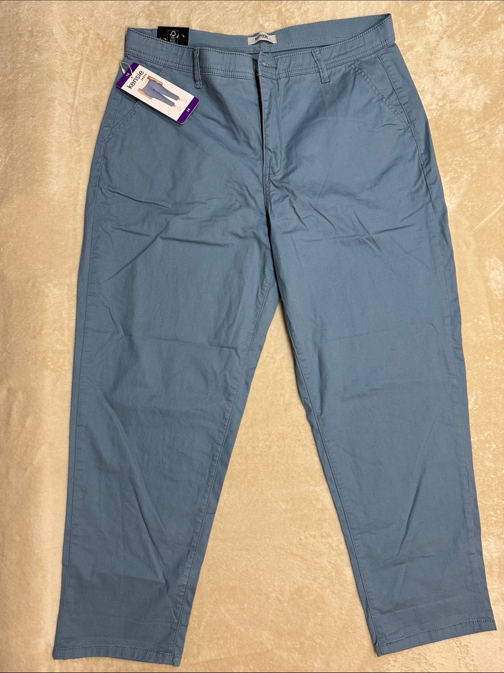 Kensie Dusty Blue Women's Chino-Style Trousers
